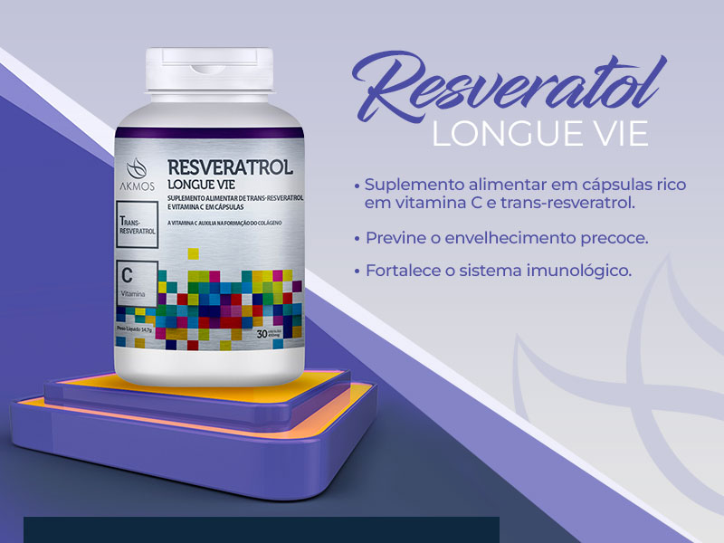 Imagem Resveratrol Longue Vie e benefícios
